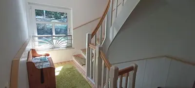 Ein Bett oder Betten in einem Zimmer der Unterkunft Haus Waldschänke