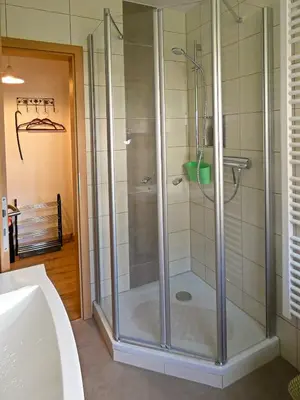 Ein Badezimmer in der Unterkunft FeWo Ruhe-Insel Musikwinkel