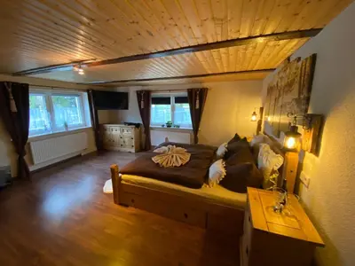 Ein Sitzbereich in der Unterkunft Alpenranch