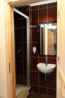 Ein Badezimmer in der Unterkunft Alpenranch