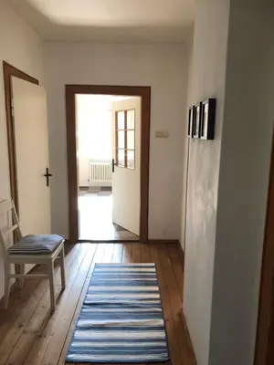 Ein Bett oder Betten in einem Zimmer der Unterkunft Ferienwohnung Beim Bienagassl
