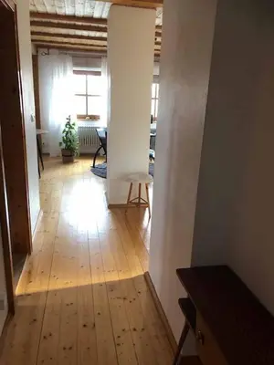 Ein Bett oder Betten in einem Zimmer der Unterkunft Ferienwohnung Beim Bienagassl