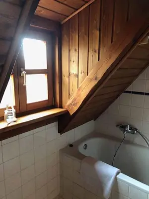 Ein Badezimmer in der Unterkunft Ferienwohnung Beim Bienagassl
