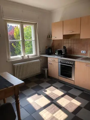 Küche/Küchenzeile in der Unterkunft Ferienwohnung Beim Bienagassl