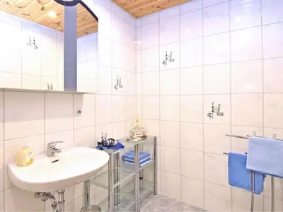 Ein Badezimmer in der Unterkunft Ferienwohnung RiPa Erzgebirge in Schwarzenberg