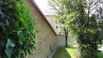 Ein Garten an der Unterkunft Knast-Hotel Fronfeste