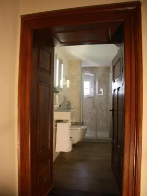 Ein Badezimmer in der Unterkunft Knast-Hotel Fronfeste
