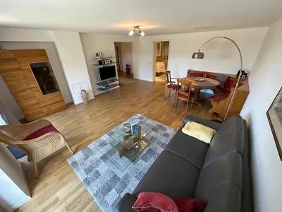 Ein Sitzbereich in der Unterkunft Idyllische Ferienwohnung in der Oberpfalz
