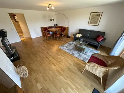 Ein Sitzbereich in der Unterkunft Idyllische Ferienwohnung in der Oberpfalz