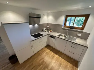 Küche/Küchenzeile in der Unterkunft Idyllische Ferienwohnung in der Oberpfalz
