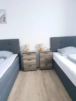 Ein Bett oder Betten in einem Zimmer der Unterkunft Zur Elster 2