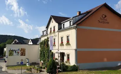 Das Gebäude in dem sich die Pension befindet