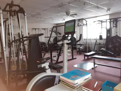 Das Fitnesscenter und/oder die Fitnesseinrichtungen in der Unterkunft Hotel zur Post