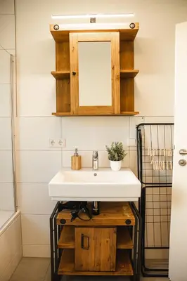 Ein Badezimmer in der Unterkunft Shine Apartment Wackersdorf I