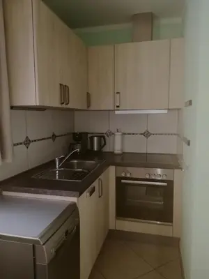 Küche/Küchenzeile in der Unterkunft Ferienwohnung Hopfengärtner