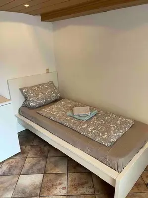 Ein Bett oder Betten in einem Zimmer der Unterkunft Gemütliche 1-Zimmer-Wohnung