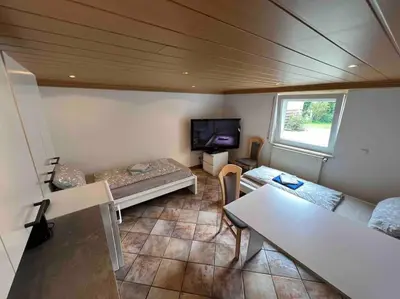 TV/Unterhaltungsangebot in der Unterkunft Gemütliche 1-Zimmer-Wohnung