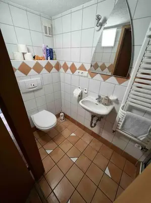 Ein Badezimmer in der Unterkunft Gemütliche 1-Zimmer-Wohnung