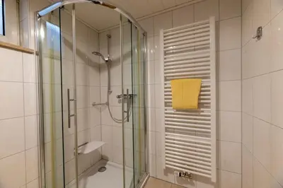 Ein Badezimmer in der Unterkunft Ferienwohnungen Dormann