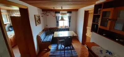 Ein Sitzbereich in der Unterkunft Eckert Ferienhaus Eslarn