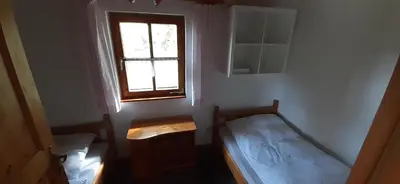 Ein Bett oder Betten in einem Zimmer der Unterkunft Eckert Ferienhaus Eslarn