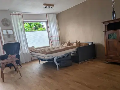Grundriss der Unterkunft Wohnung mit Terrasse und eigenem Parkplatz