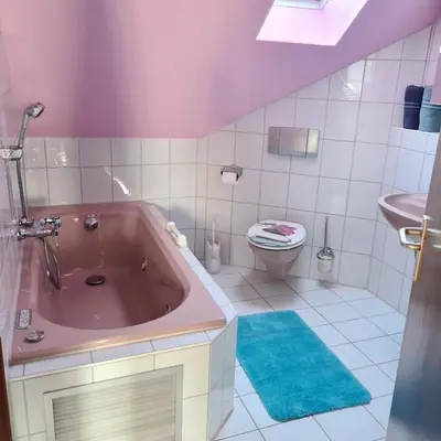 Ein Badezimmer in der Unterkunft Ferienwohnung Sahrmann