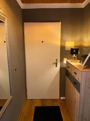 Küche/Küchenzeile in der Unterkunft fichtel.flat