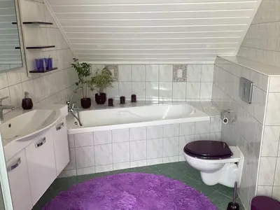 Ein Badezimmer in der Unterkunft Ferienhaus Wernesgrün