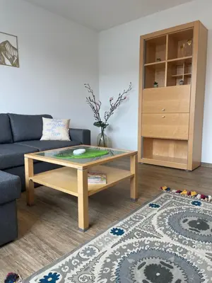Ein Sitzbereich in der Unterkunft AM Fleurystr, komfortabel, ZENTRAL in Amberg mit Parkplatz!
