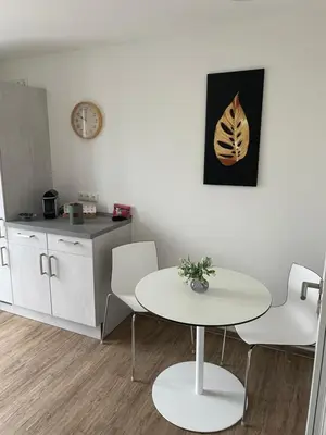 Küche/Küchenzeile in der Unterkunft AM Fleurystr, komfortabel, ZENTRAL in Amberg mit Parkplatz!