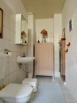 Ein Badezimmer in der Unterkunft Ferienwohnung Ida Pfeiffer
