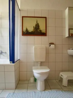 Ein Badezimmer in der Unterkunft Ferienwohnung Ida Pfeiffer