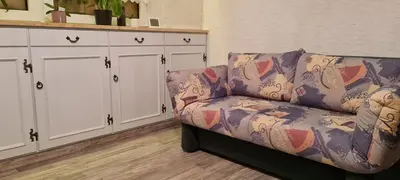 Ein Sitzbereich in der Unterkunft Ferienwohnung, Urlaub im Frankenwald