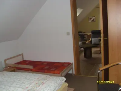 Ein Bett oder Betten in einem Zimmer der Unterkunft Dorfstraße 15