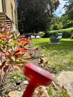 Ein Garten an der Unterkunft Grüne Villa