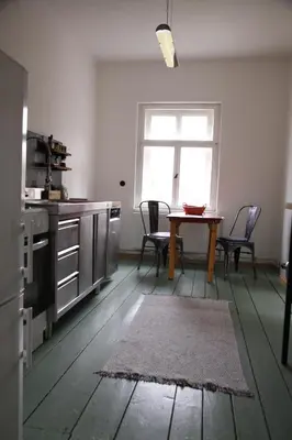 Küche/Küchenzeile in der Unterkunft Grüne Villa