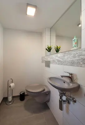 Ein Badezimmer in der Unterkunft Ulrich & Christa´s Ferienhaus