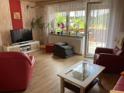 TV/Unterhaltungsangebot in der Unterkunft Ferienwohnung Zur Geigenbachtalsperre
