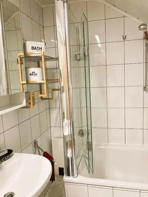 Ein Badezimmer in der Unterkunft Ferienwohnung Schickolores