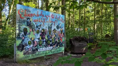 Ein Garten an der Unterkunft Ferienwohnung Schickolores