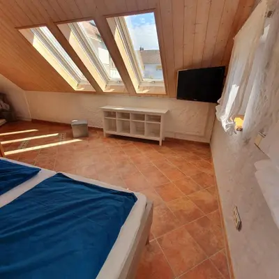 Ein Bett oder Betten in einem Zimmer der Unterkunft Ferienwohnung RELAX