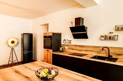 Küche/Küchenzeile in der Unterkunft Großzügiges Apartment im Loft-Stil