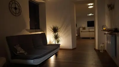TV/Unterhaltungsangebot in der Unterkunft Großzügiges Apartment im Loft-Stil