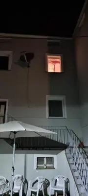 Ein Balkon oder eine Terrasse in der Unterkunft Arzberger MonteurApartment
