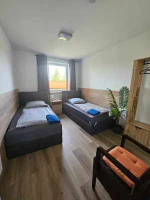 Ein Bett oder Betten in einem Zimmer der Unterkunft Auszeit