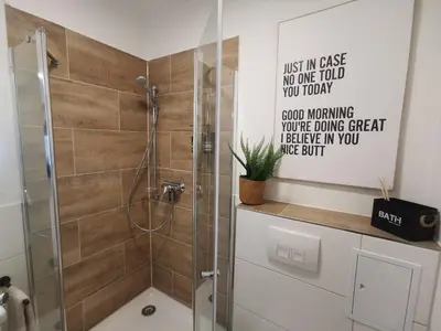 Ein Badezimmer in der Unterkunft Der schönste Platz in der Altstadt