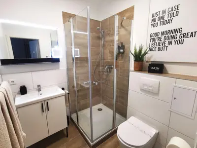 Ein Badezimmer in der Unterkunft Der schönste Platz in der Altstadt