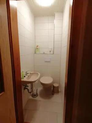 Ein Badezimmer in der Unterkunft Ferienwohnungen Bleyl Rittersgrün