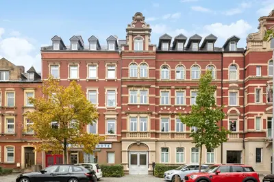 Das Gebäude in dem sich die Ferienwohnung befindet